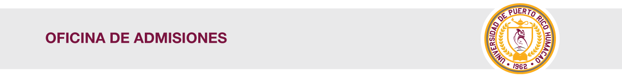 Cintillo de la Oficina de Admisiones