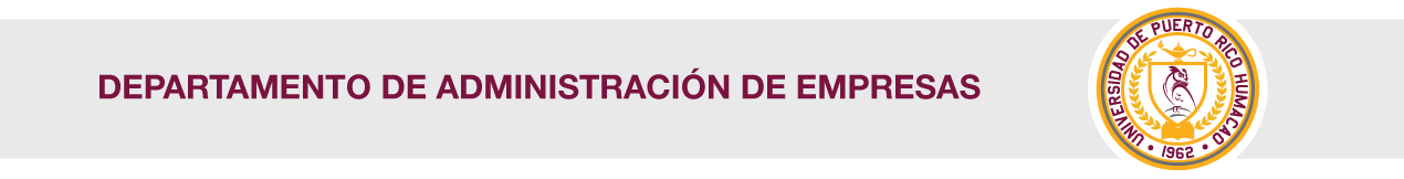 Banner del Departamento de Administración de Empresas