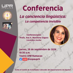 Conferencia La conciencia linguística