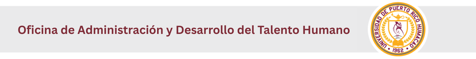 Oficina de Administración y Desarrollo del Talento Humano banner